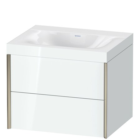 Xviu C-Bonded Wall-Mounted Vanity White High Gloss